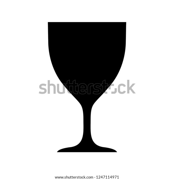Wine Glass Symbol Vector Image Stock Vector (Royalty Free) 1247114971