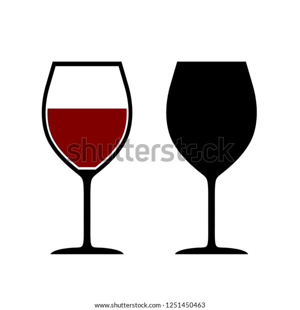 Wine Glass Symbols Vector Image Stock Vector (Royalty Free) 1251450463 Shutterstock