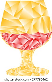 wine glass from  triangles