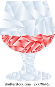 wine glass from  triangles