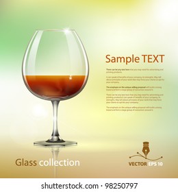 Wine glass. Vector