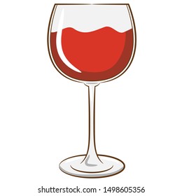 wine glass vector clipart design