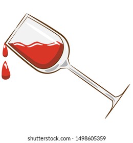 wine glass vector clipart design