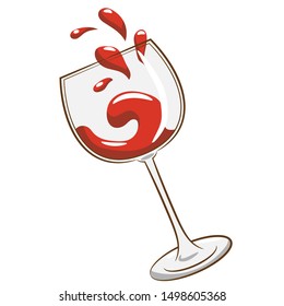 wine glass vector clipart design