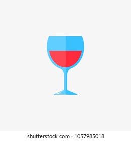 wine glass vector icon