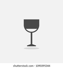 Wine glass vector icon