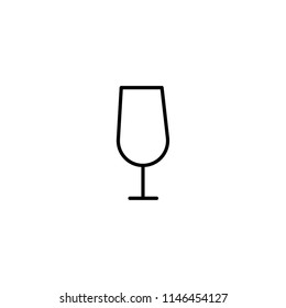 Wine glass vector icon
