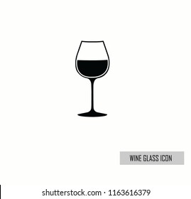 wine glass vector icon