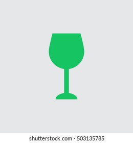 Wine glass vector icon