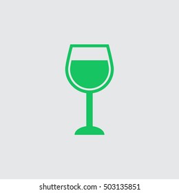 Wine glass vector icon