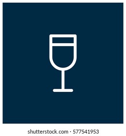 Wine glass vector icon
