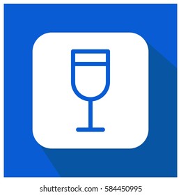 Wine glass vector icon