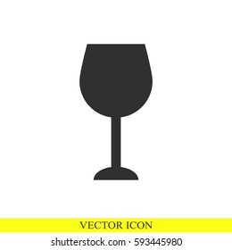 Wine glass vector icon
