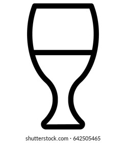 Wine Glass Vector Icon