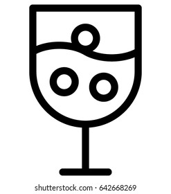 Wine Glass Vector Icon