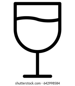 Wine Glass Vector Icon