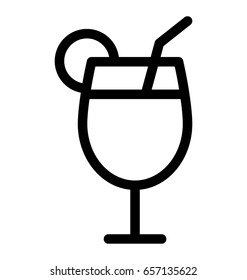 Wine Glass Vector Icon