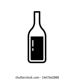 Wine Glass Vector Icon Design Template