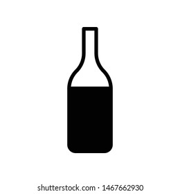 Wine Glass Vector Icon Design Template