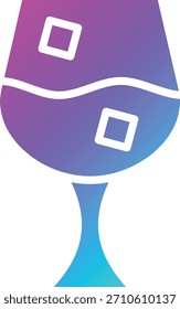 Weinglas Vektor Symbol Design Illustration