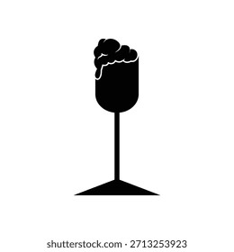 wine glass vector icon design illustration