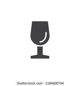 Wine glass vector icon. filled flat sign for mobile concept and web design. wineglass simple solid icon. Symbol, logo illustration. Pixel perfect vector graphics