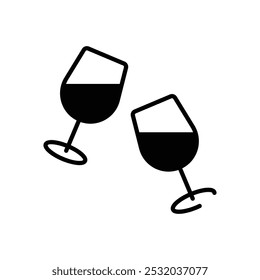 Vidrio de vino iconos vectoriales listos para usar Sitio web y móvil