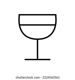 Wine glass vector isolated on white background