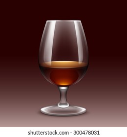 Wine Glass Vector Isolated Transparent