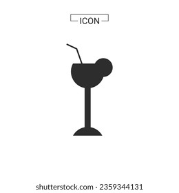 wine glass with water and Line and fill 