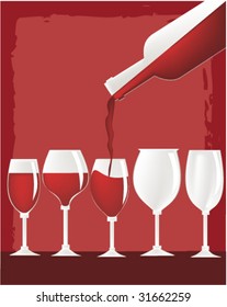 Wine glasses.
