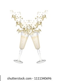Wine glasses champagne
