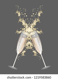 Wine glasses champagne