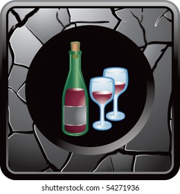 icono de la web grises gafas de vino