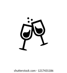 Wine glasses icon