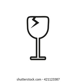 wine glasses, icon