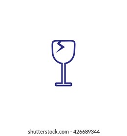 wine glasses, icon