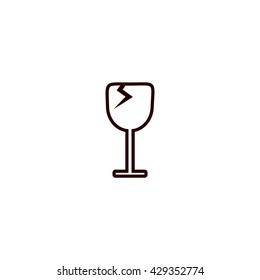 wine glasses, icon