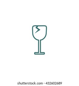 wine glasses, icon