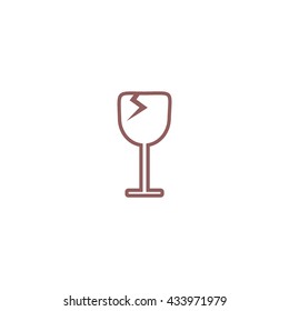 wine glasses, icon