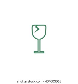 wine glasses, icon