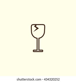wine glasses, icon