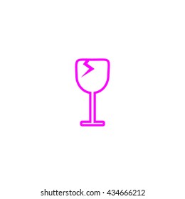 wine glasses, icon