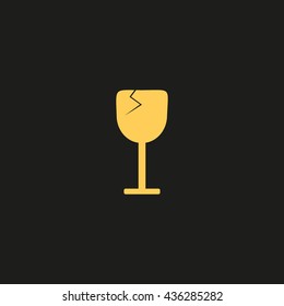 wine glasses, icon