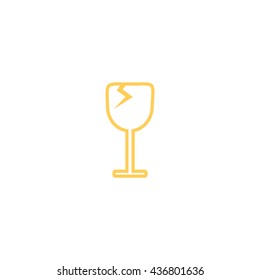 wine glasses, icon