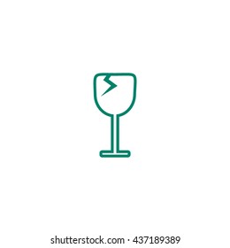 wine glasses, icon