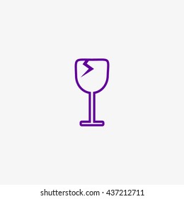 wine glasses, icon