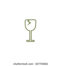 wine glasses, icon