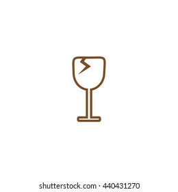 wine glasses, icon