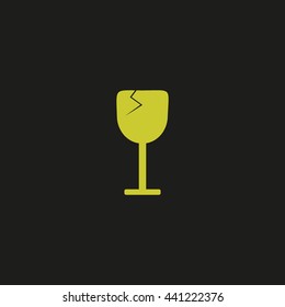 wine glasses, icon
